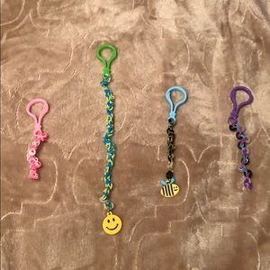 Rubber band keychain.